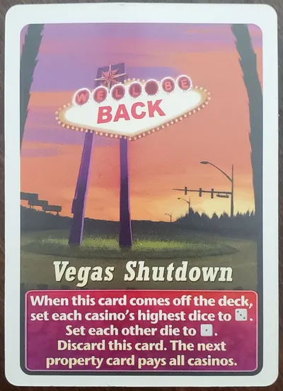 Lords of Vegas: Underworld – Vegas Shutdown Promo Card