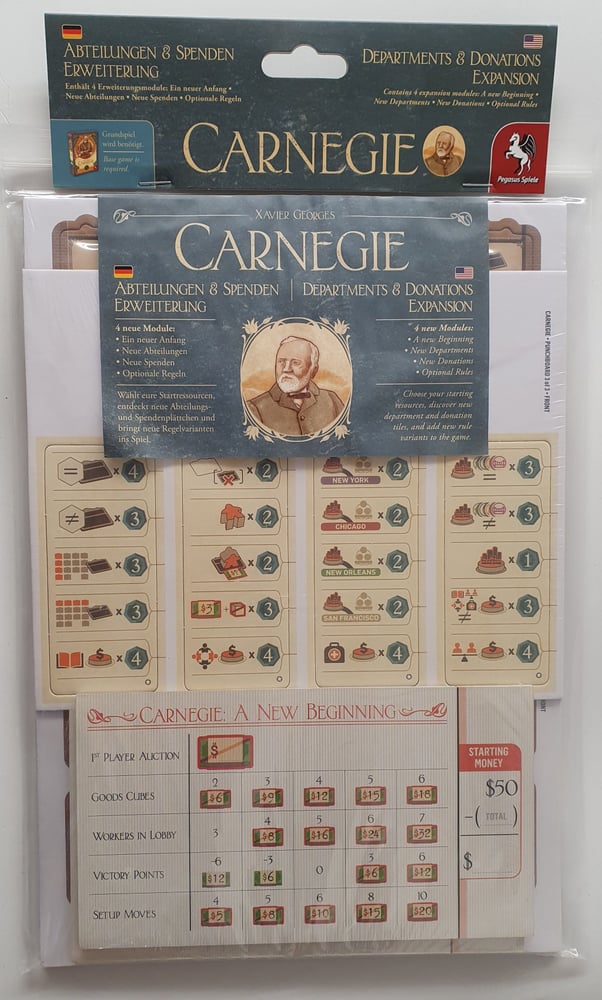 Carnegie: Departments and Donations Expansion