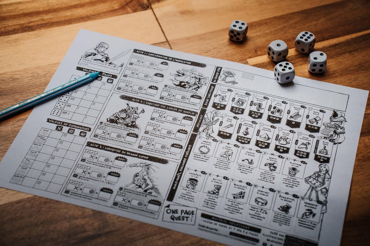 One Page Quest